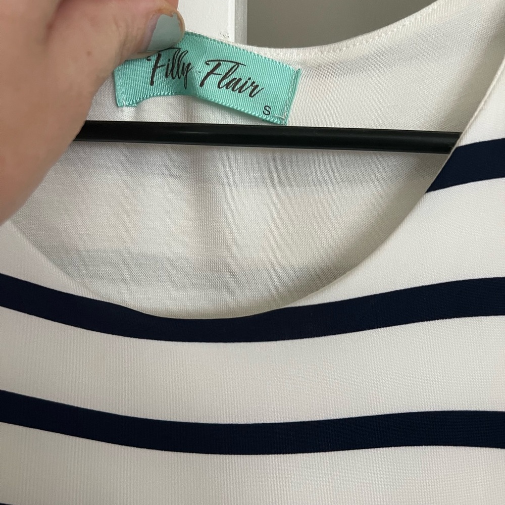 Filly Flair Floral and Striped Midi Dress